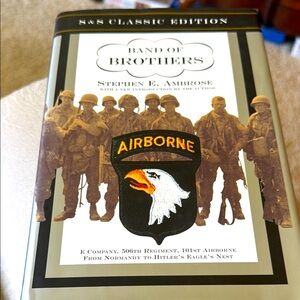 BAND OF BROTHERS by Stephen E. Ambrose (Hardcover, 1992) EUC Normandy to Hitler